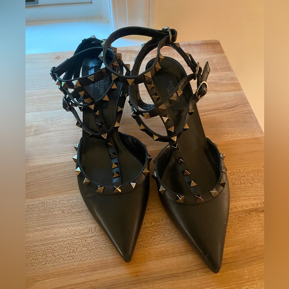 Valentino Black Studded Women's Shoes